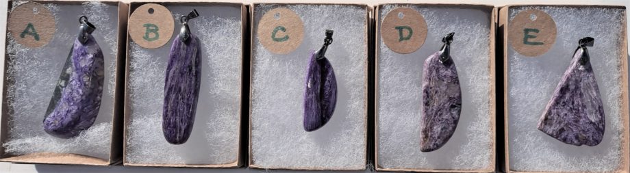 Charoite Grouping boxed